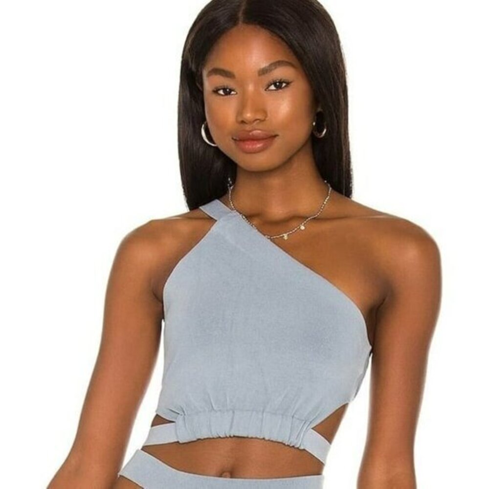 Camila Coelho Dominic Top - Muted Blue